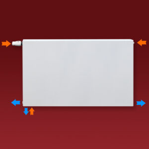 Grzejnik Stelrad Plan 22 600x800x102mm przyłącze D50/B550mm lewy